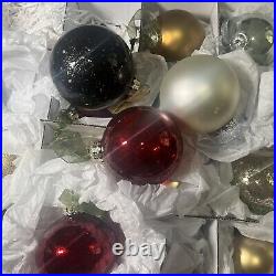 Frontgate Holiday Glass Handblown Ornament Christmas Embellished Lot 20 Multi