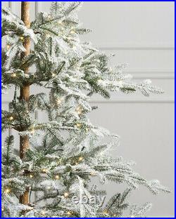 Frosted Alpine Balsam Fir 4.5 Ft Christmas Tree Clear LED BALSAM HILL