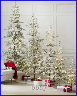 Frosted Alpine Balsam Fir 4.5 Ft Christmas Tree Clear LED BALSAM HILL