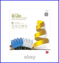 GE Color Choice 50 LED Dual Color C-9 Blue of Cool White Lights, NIB, (3 Boxes)