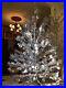 GORGEOUS_1969_Large_Full_Aluminum_Christmas_Tree_6_Pom_Pom_Topper_Xlnt_Cond_01_ny