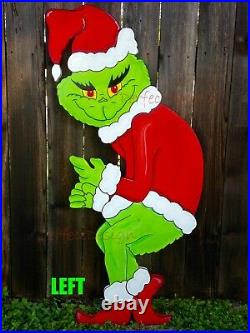 GRINCH Stealing the CHRISTMAS Lights Lawn Yard Art Decoration Decor CUTE LEFT