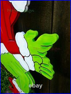GRINCH Stealing the CHRISTMAS Lights Max Reindeer Cindy Lou Who Yard Art BUNDLE