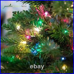 Garden Elements 7.5' Spruce Tree with 1200 Multi-Colored Lights