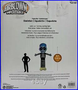 Gemmy 12ft Projection Kaleidoscope Skeleton Airblown Inflatable Tested Excellent