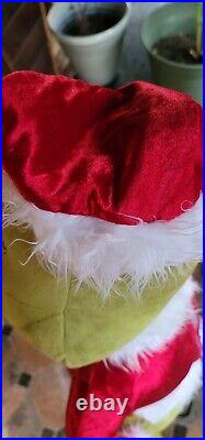 Gemmy 2021 4ft Lifesize Dancing Musical Grinch Used Dr Suess As Is with Box