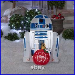 Gemmy 3.5 Airblown Star Wars R2D2 with Ornament Christmas Inflatable