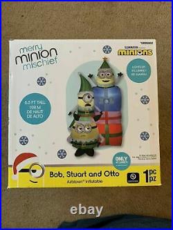 Gemmy 6.5 Ft Merry Minions Mischief Christmas Airblown Inflatable