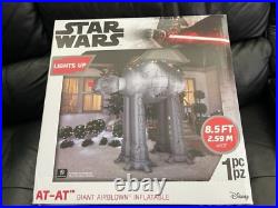 Gemmy Airblown Inflatable Disney Star Wars AT-AT withChristmas Lights 8.5ft New