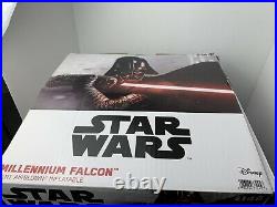 Gemmy Airblown Inflatable Millennium Falcon with Light String USED Free US Ship