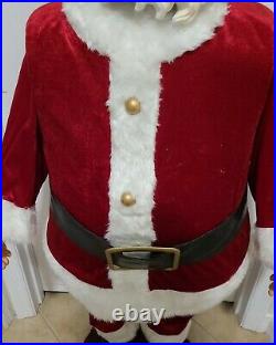 Gemmy Animated Singing Santa Claus Christmas 4' tall Parts or Repair Only Read