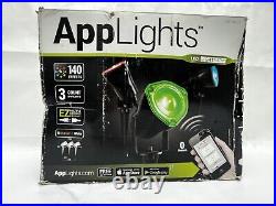 Gemmy AppLights Holiday Christmas LED Light Show 140 Effects 6 Count (USED ONCE)