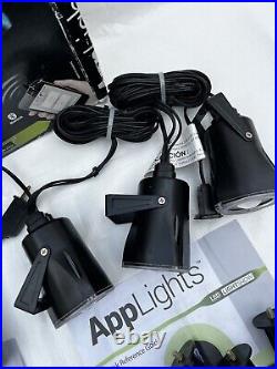 Gemmy AppLights Holiday Christmas LED Light Show 140 Effects 6 Count (USED ONCE)