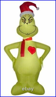 Gemmy Dr Seuss 11 ft The Grinch Heart Grows 3 Sizes Airblown Inflatable NIB