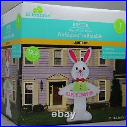 Gemmy Easter 12.5 ft Tall Happy Easter Bunny Inflatable NIB