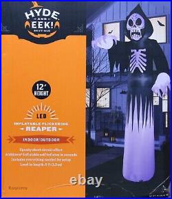 Gemmy Halloween 12 ft Flickering Short Circuit Reaper Airblown Inflatable NIB