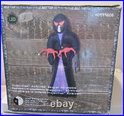 Gemmy Haunted Living Huge 16ft Protection Airblown Reaper Inflatable LED