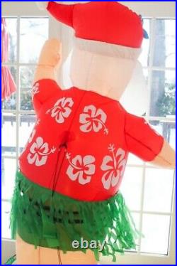 Gemmy Hawaiian Dancing HULA Santa FAB 6' Christmas Inflatable New NIB Lights