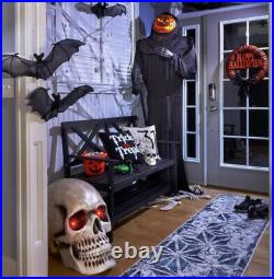 Gemmy Holiday Living 82.68 Musical Animatronic Pumpkin Reaper Halloween