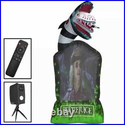 Gemmy Living Projection 9 Ft Bettlejuice Tombstone Halloween Airblown Inflatable