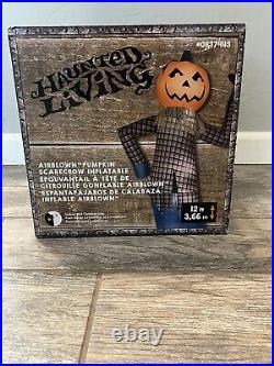 Gemmy Pumpkin Scarecrow Figurine 73898