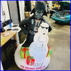 Gemmy Star Wars Darth Vader & Stormtrooper Christmas Airblown Inflatable 6 ft