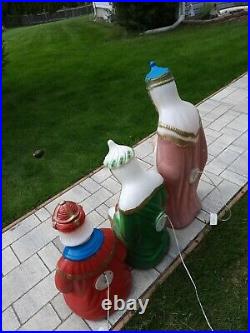 General Foam 3 Wise Men Large Nativity Blow Mold Set Christmas Lighted Outdoor