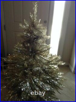 General Foam Plastics Corp Vintage 4.5' SILVER PINEE SPRUCE Christmas Tree