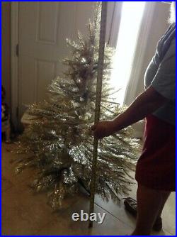 General Foam Plastics Corp Vintage 4.5' SILVER PINEE SPRUCE Christmas Tree