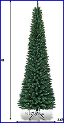 Generic CHEFJOY Slim Pencil Christmas Tree, Spruce Holiday Tree with Branch T