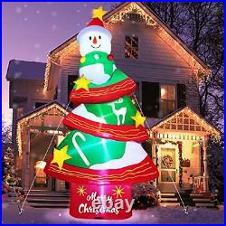 Giant 12 Ft Christmas Tree Inflatable LED Outdoor Yard Decorations Clearance New