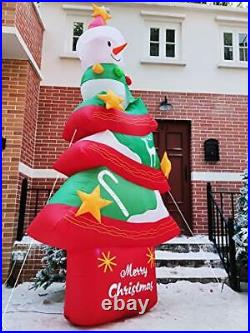 Giant 12 Ft Christmas Tree Inflatable LED Outdoor Yard Decorations Clearance New