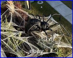 Giant Black Widow Spider Halloween Decorations Scary Realistic Decor for Outdoor
