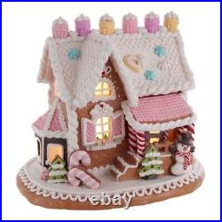 Gingerbread Cake House with LED Light Christmas Figurine GBJ0010