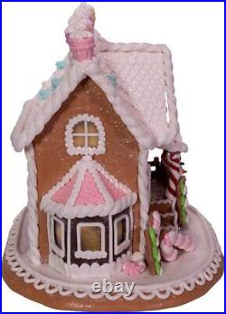 Gingerbread Cake House with LED Light Christmas Figurine GBJ0010