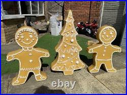 Gingerbread Family Blow Molds