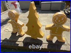 Gingerbread Family Blow Molds