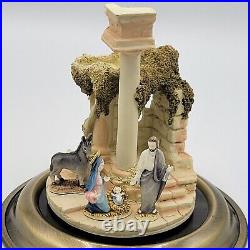 Goebel Olszewski Miniature Creche & Holy Family Donkey Mary Joseph Vintage 90s