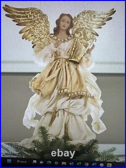 Gold Angel Christmas Tree Topper Decor By Balsam Hill New