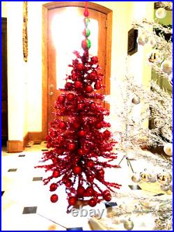 Gorgeous Original 80's Christmas Tree, Ornaments, 2 Toppers Kurt Adler Glass 5