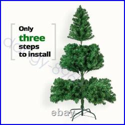 Green Spruce Realistic Artificial Holiday Christmas Tree with Metal Stand US