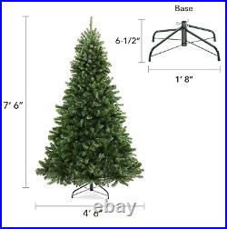 Green Spruce Realistic Artificial Holiday Christmas Tree with Stand