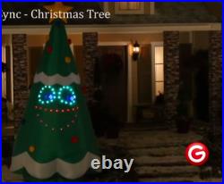 HUGE LightSYNC Singing CHRISTMAS TREE Mouth Moves 11FT. AIRBLOWN YARD Inflatable