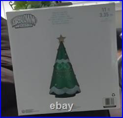 HUGE LightSYNC Singing CHRISTMAS TREE Mouth Moves 11FT. AIRBLOWN YARD Inflatable