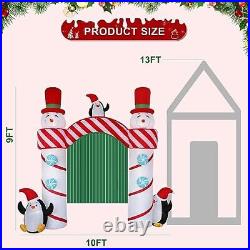 HZGDEJTG 10ft Christmas Inflatable Outdoor Decorations Snowman Arch Inflatabl