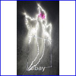 Halloween 6ft LED Lighted White Scary Ghost Yard Art by Christmas Done Bright