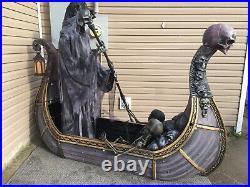 Halloween 8 ft Giant-Sized Animated LED Ferry of the Dead