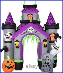 Halloween Ghosts Castle Archway Airblown Inflatable Decor LED Light Lawn Holiday