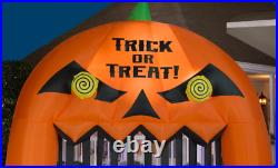 Halloween Inflatable Lighted Yard Display Blow Up Lit Garden Arch Jack O Lantern