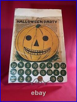 Halloween Party Game Saalfield Publishing Early 1920s Muslin